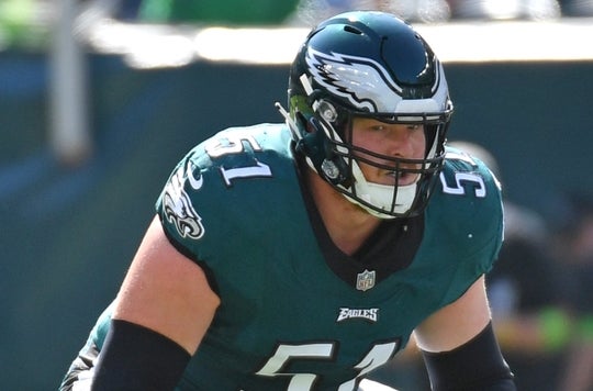 Eagles starting OL Cam Jurgens