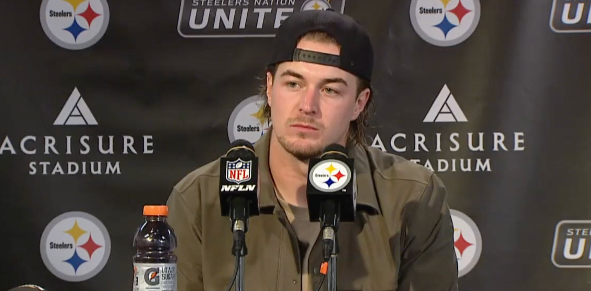 Pittsburgh Steelers QB Kenny Pickett Addresses the Media after 20-16 win vs Tennesse Titans, 11/2/23