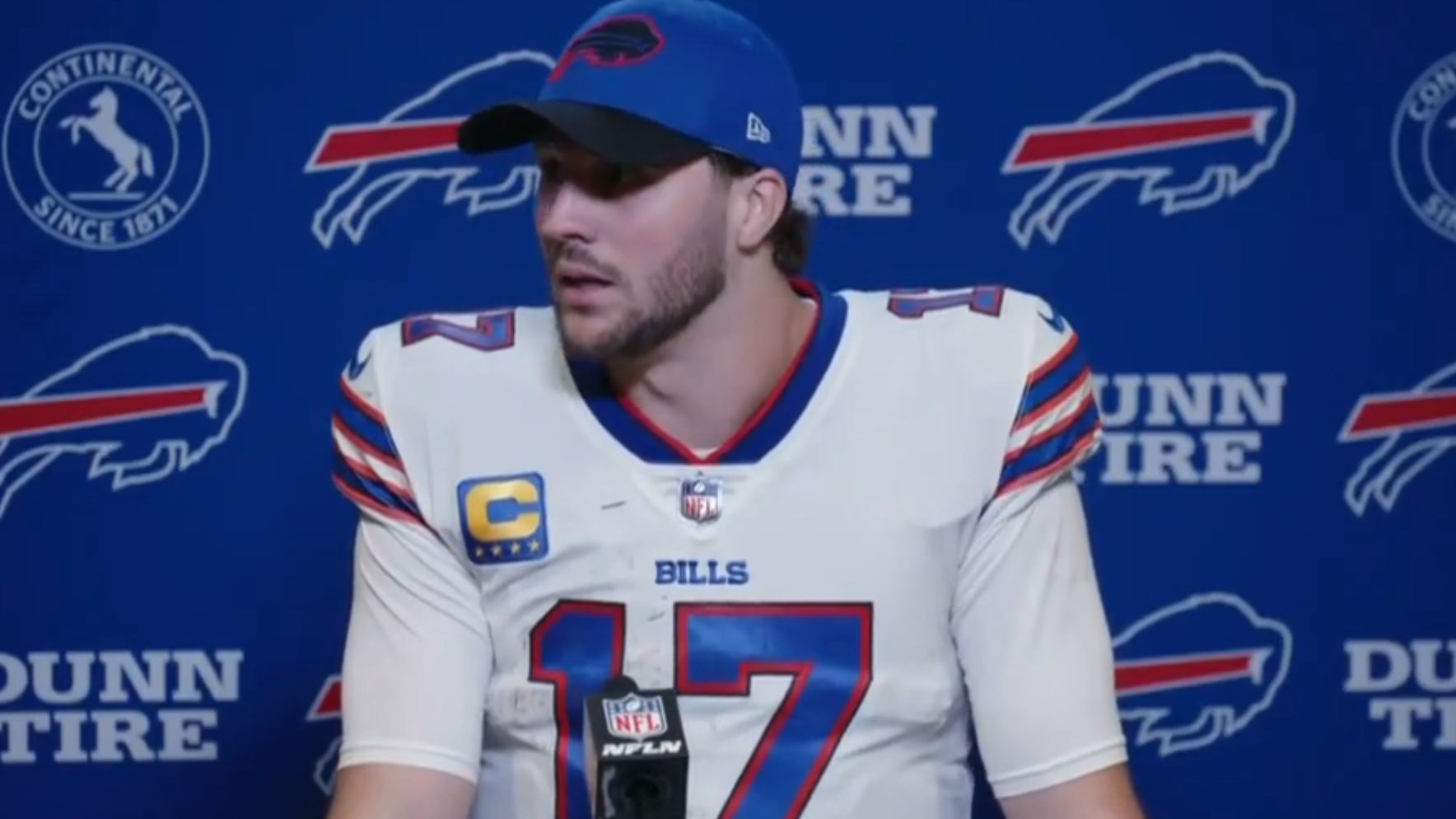 Buffalo Bills QB Josh Allen opening up to the media after the loss to the Cincinnati Bengals