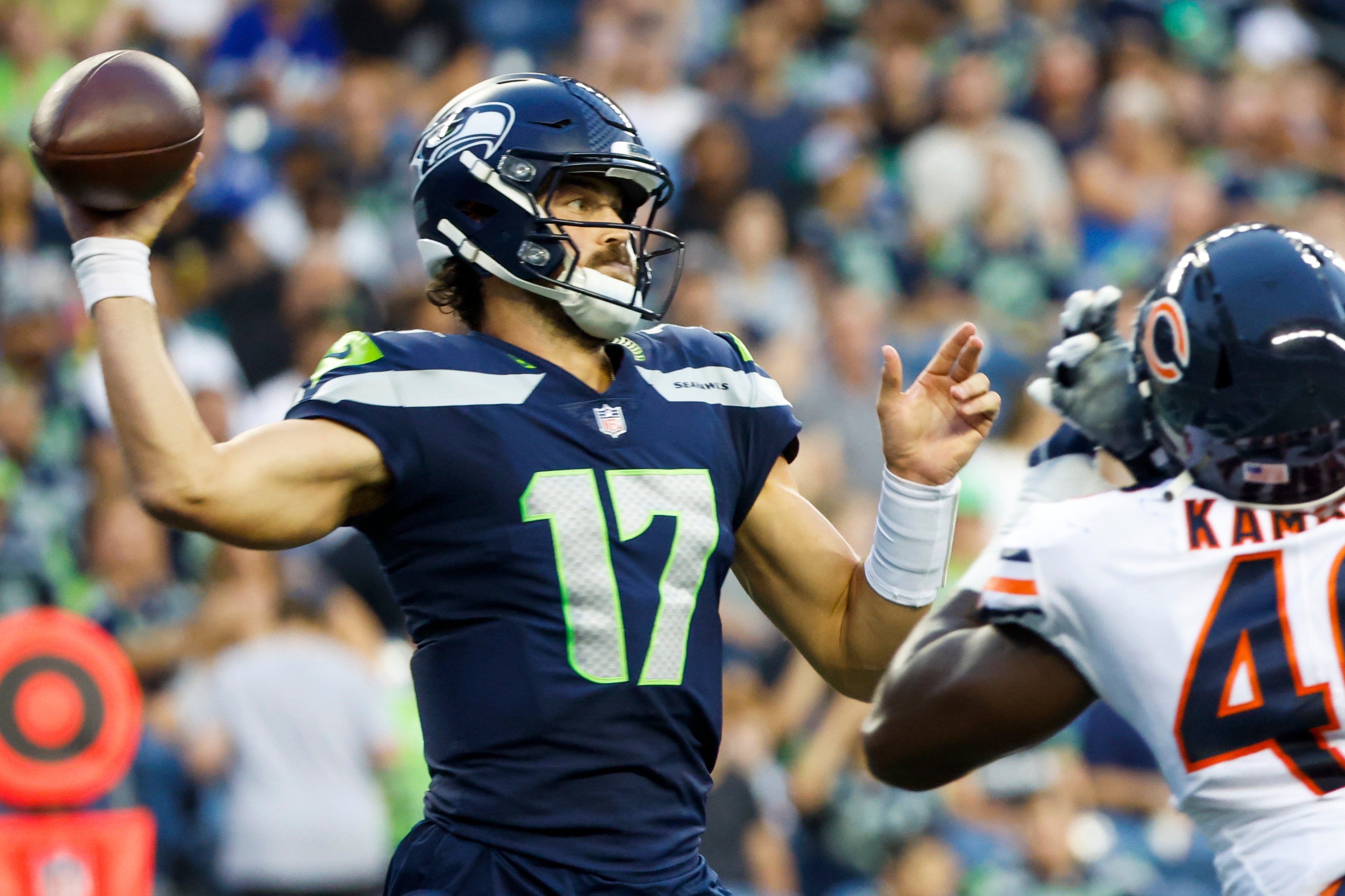 Veteran quarterback Jacob Eason