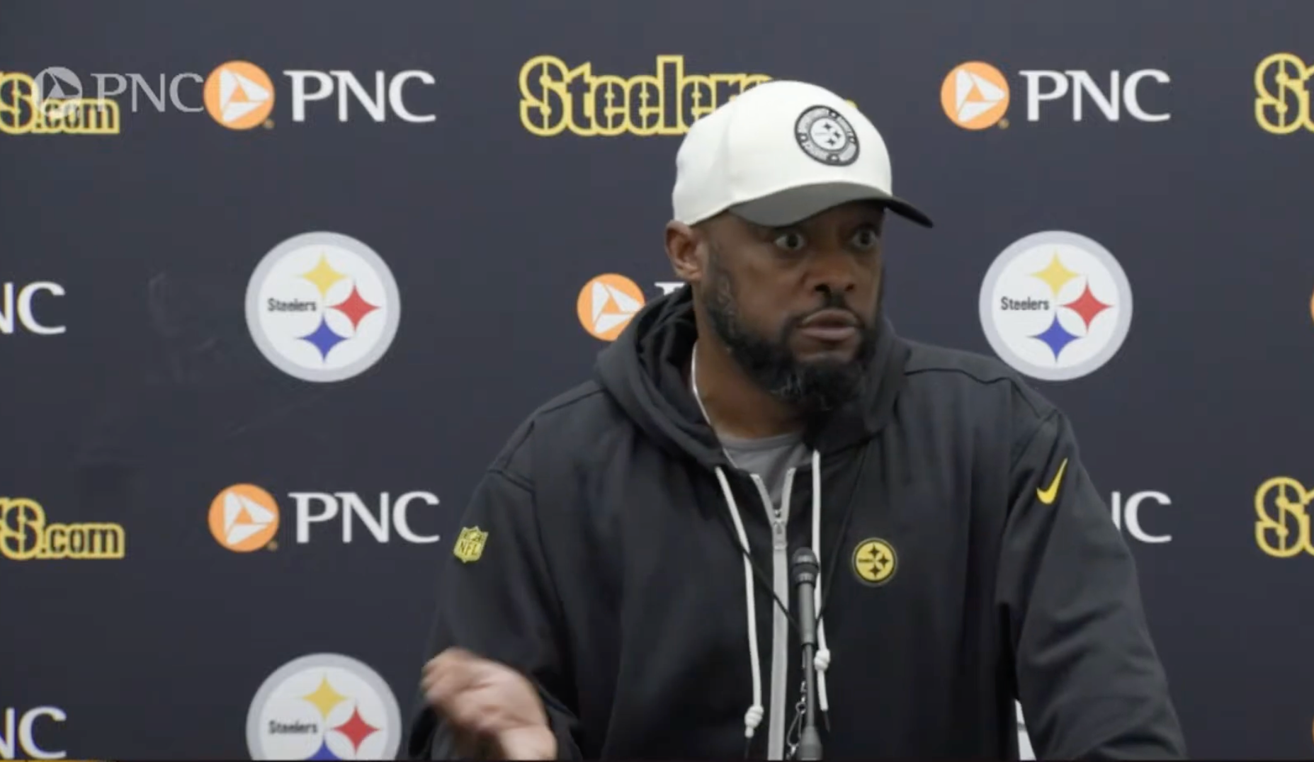 Pittsburgh Steelers Head Coach Mike Tomlin addresses the media ahead of Week 10 vs. Packers 10/7/23