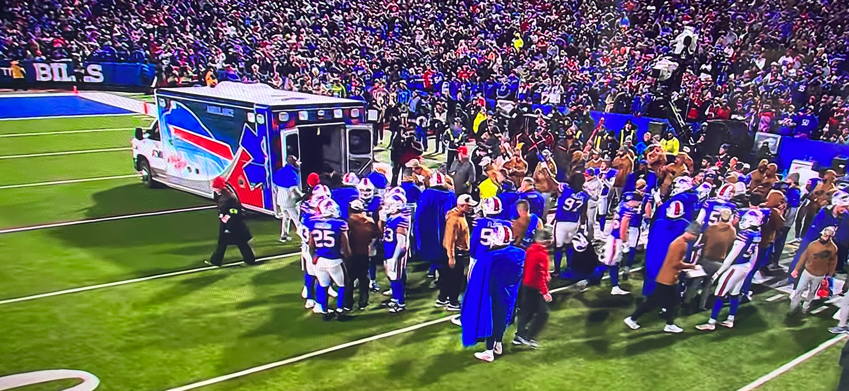 Buffalo Bills' Taron Johnson taken off the field by ambulance