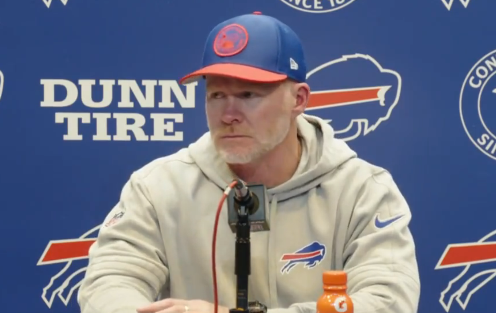 Buffalo Bills head coach Sean McDermott opening up to the media after the team's Week 11 win over the New York Jets