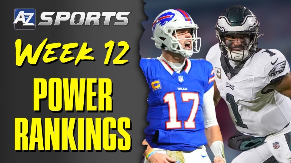 A to Z Sports' NFL Week 12 Power Rankings
