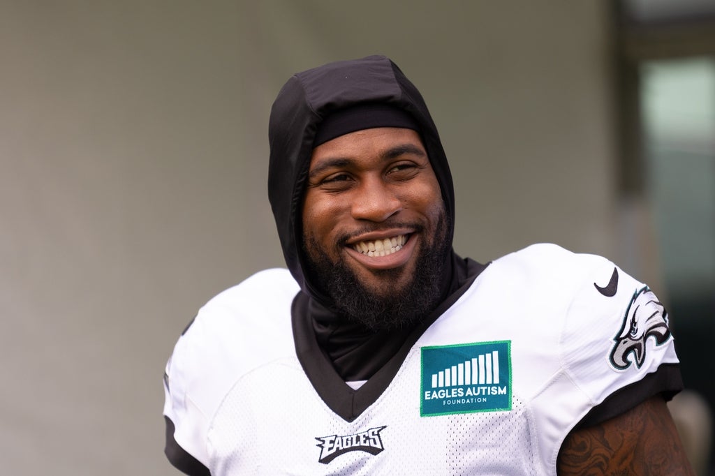 Philadelphia Eagles linebacker Haason Reddick during practice.