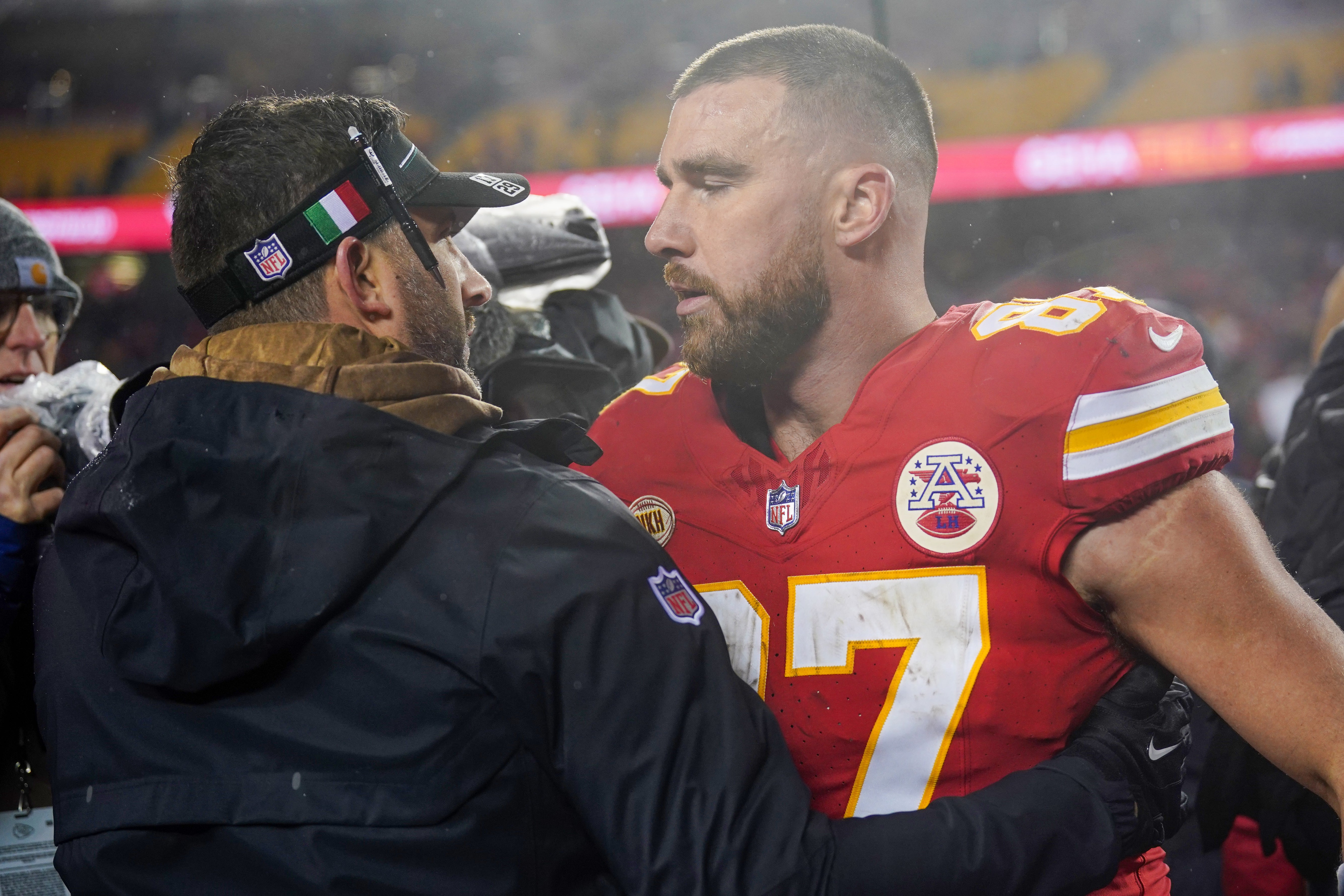 Kansas City Chiefs Philadelphia Eagles Travis Kelce Nick Sirianni