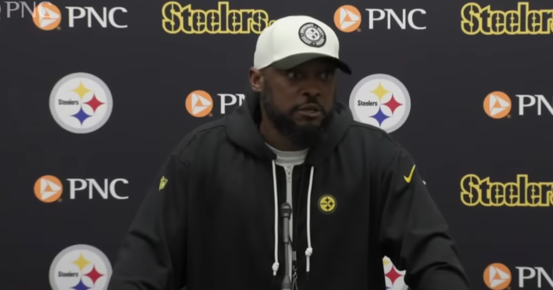 Pittsburgh Steelers Mike Tomlin addresses the media following Matt Canada's firing, 11/21/23