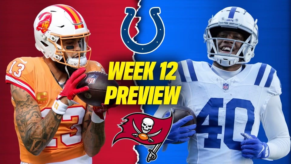 Colts Vs. Buccaneers Week 12 preview