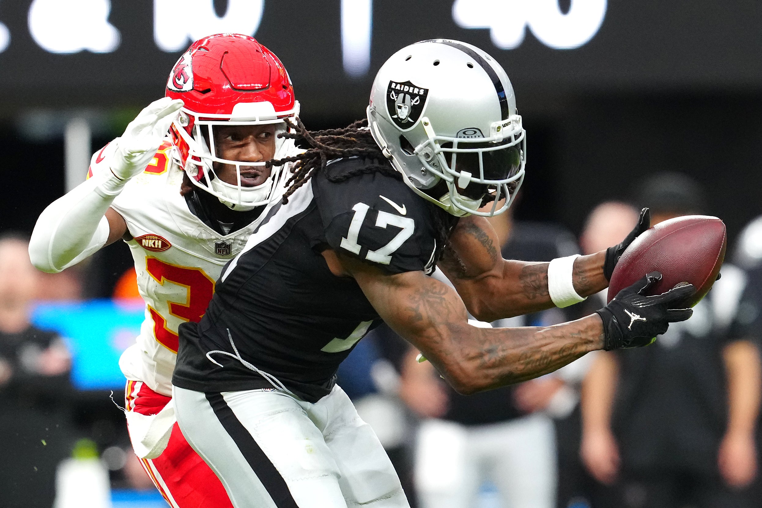 Davante Adams Las Vegas Raiders Kansas City Chiefs L'Jarius Sneed