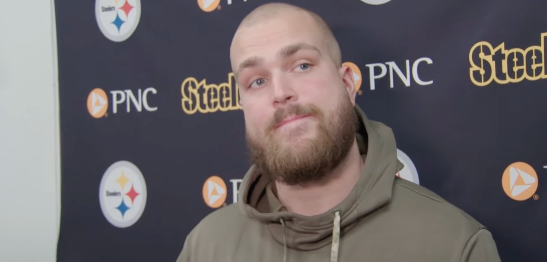 Pittsburgh Steelers TE Pat Freiermuth addresses the media following Cardinals loss and ahead of Patriots game, 12/4/23