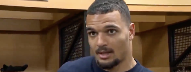 Pittsburgh Steelers Pro Bowl Safety Minkah Fitzpatrick addresses the media following 21-18 loss vs. New England Patriots