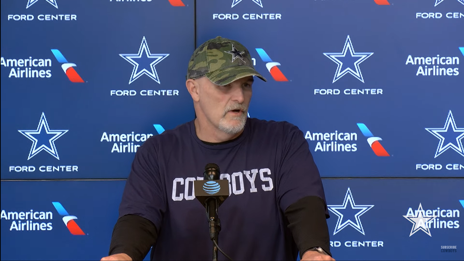 Cowboys defensive coordinator Dan Quinn talks to reporters after huge performance from his unit against the Philadelphia Eagles.
