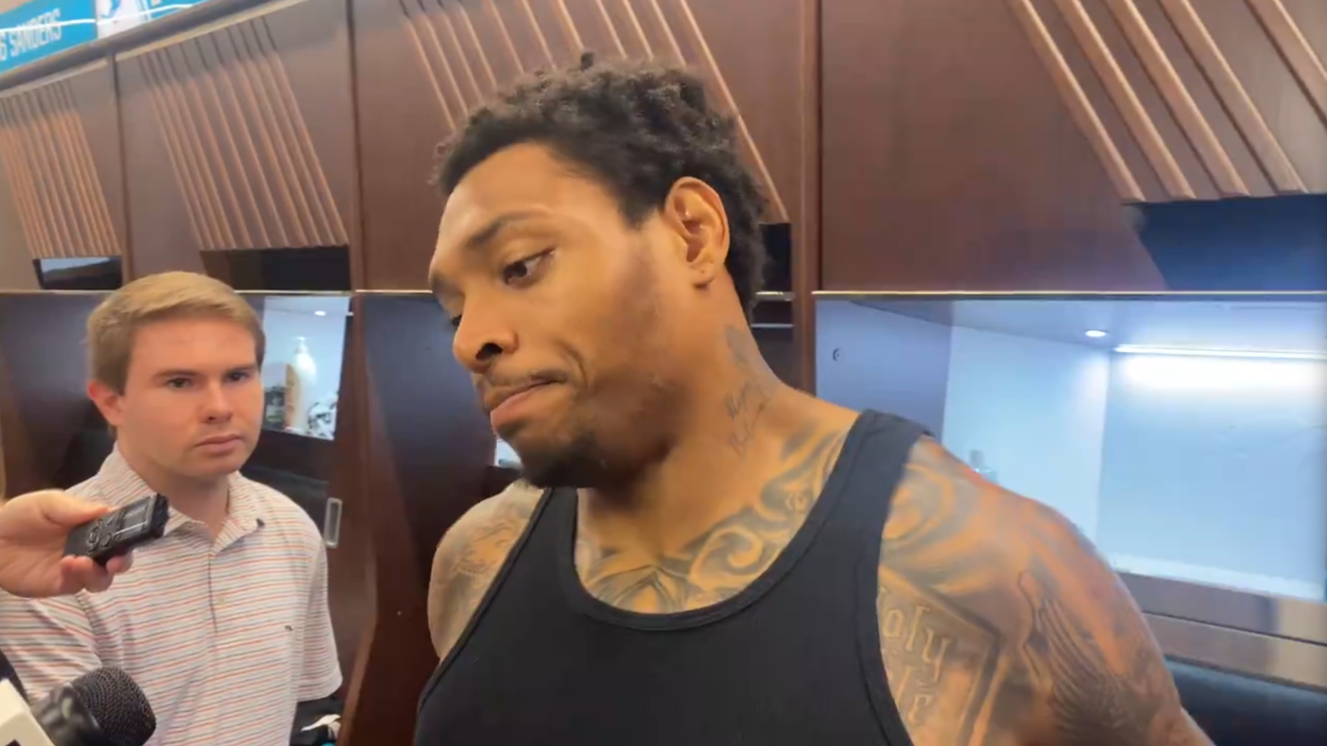 Miami Dolphins CB Jalen Ramsey talks to reporters about matchup versus Dallas Cowboys.