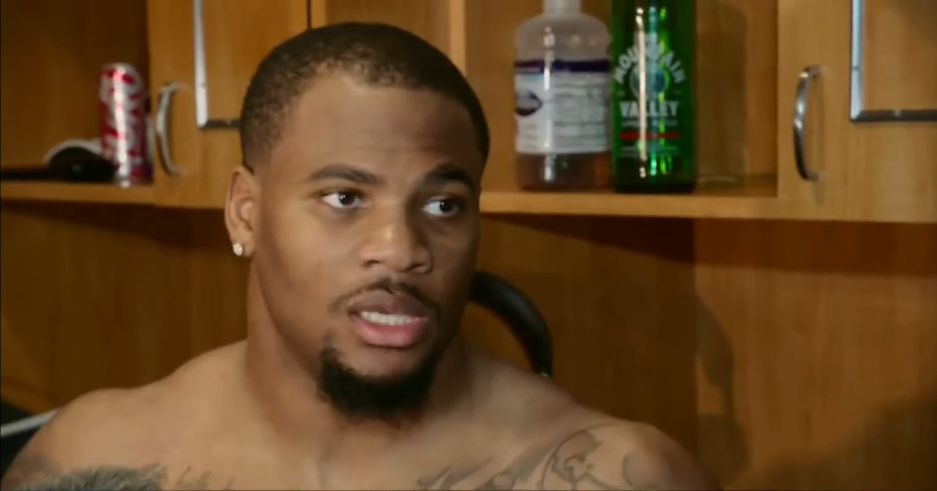Dallas Cowboys star pass rusher Micah Parsons talks to reporters postgame about controversial roughing the passer call versus Miami Dolphins.