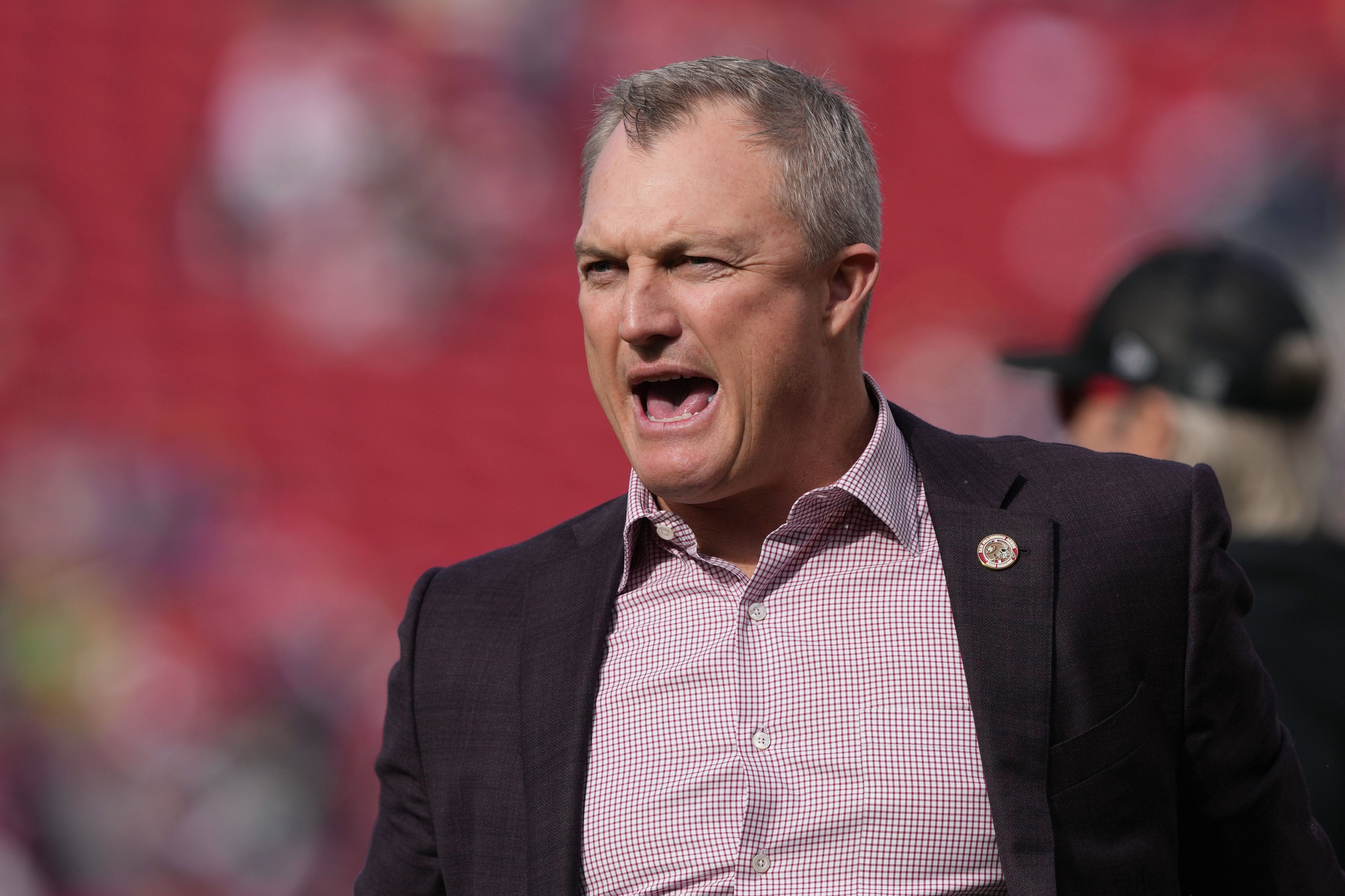 Dec 10, 2023; Santa Clara, California, USA; San Francisco 49ers general manager John Lynch before the game against the Seattle Seahawks at Levi's Stadium.