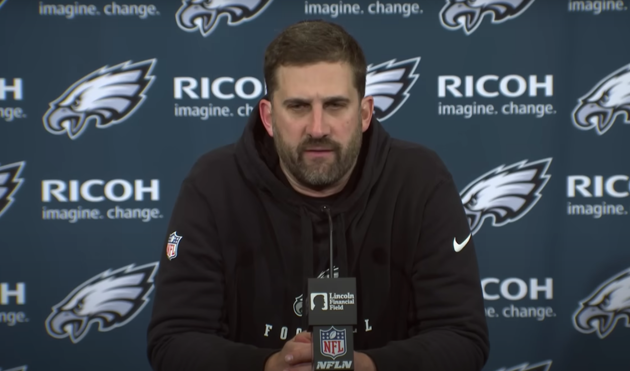 Philadelphia Eagles head coach Nick Sirianni addresses the media after losing 35-31 to the Arizona Cardinals in Week 17.