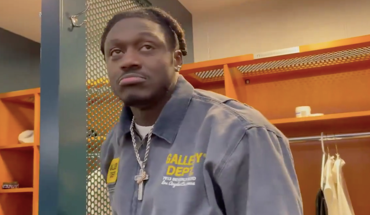 A.J. Brown denies the media following the Eagles' New Year's Eve 35-31 loss to the Arizona Cardinals.