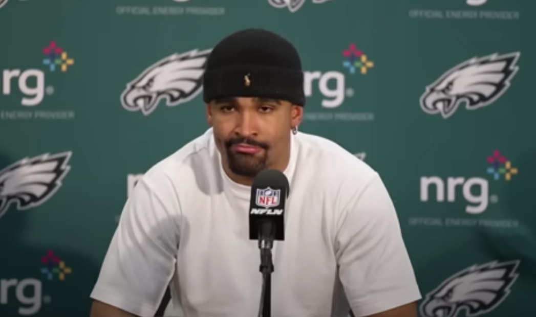 Philadelphia Eagles quarterback Jalen Hurts addresses the media following Week 18 loss to the New York Giants