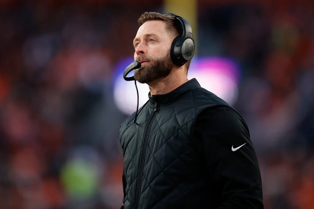 Arizona Cardinals head coach Kliff Kingsbury looks on in the third quarter against the Denver Broncos at Empower Field at Mile High.