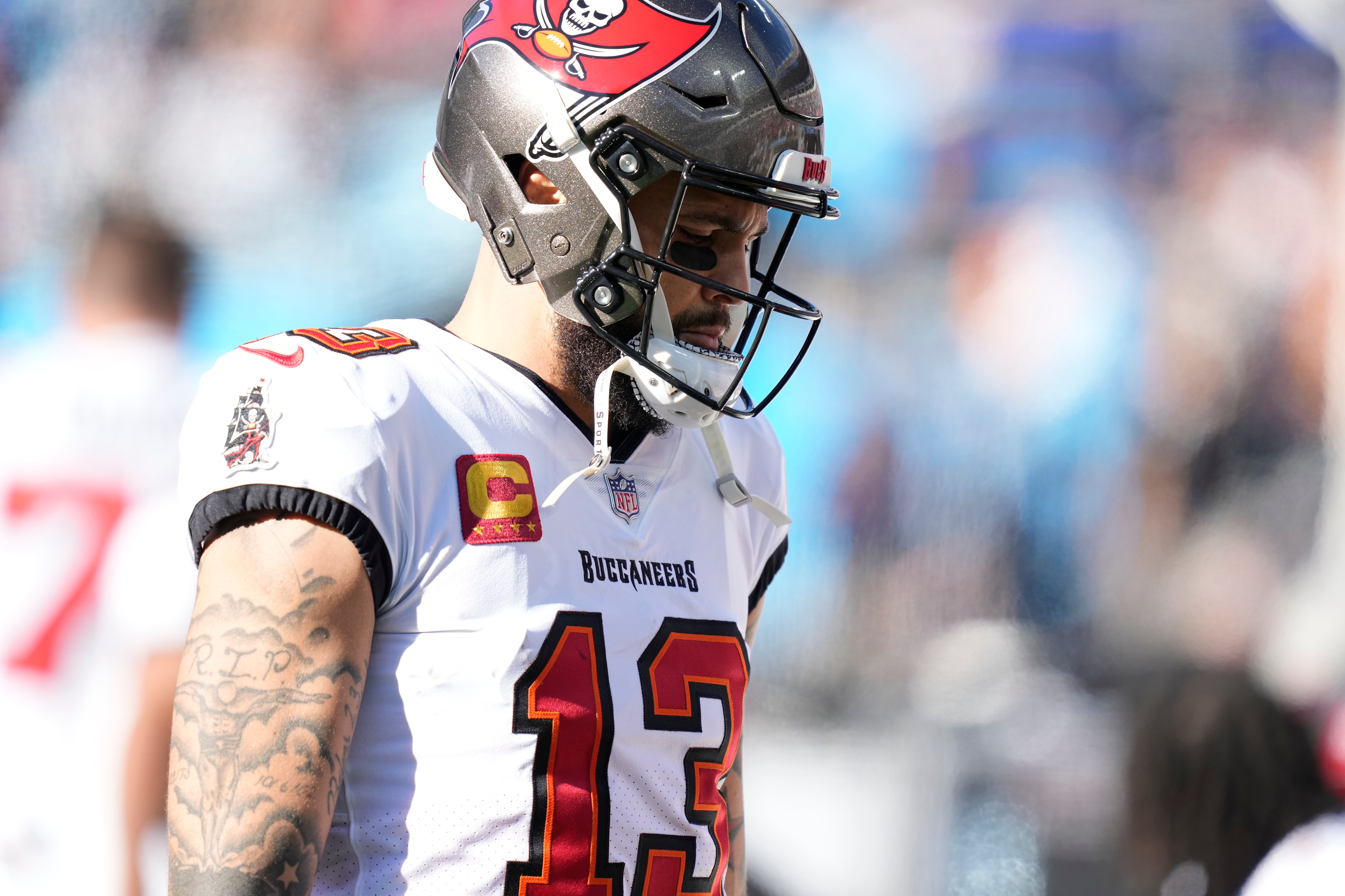 Tampa Bay Buccaneers wide receiver Mike Evans (13) during the second quarter against the Carolina Panthers at Bank of America Stadium.