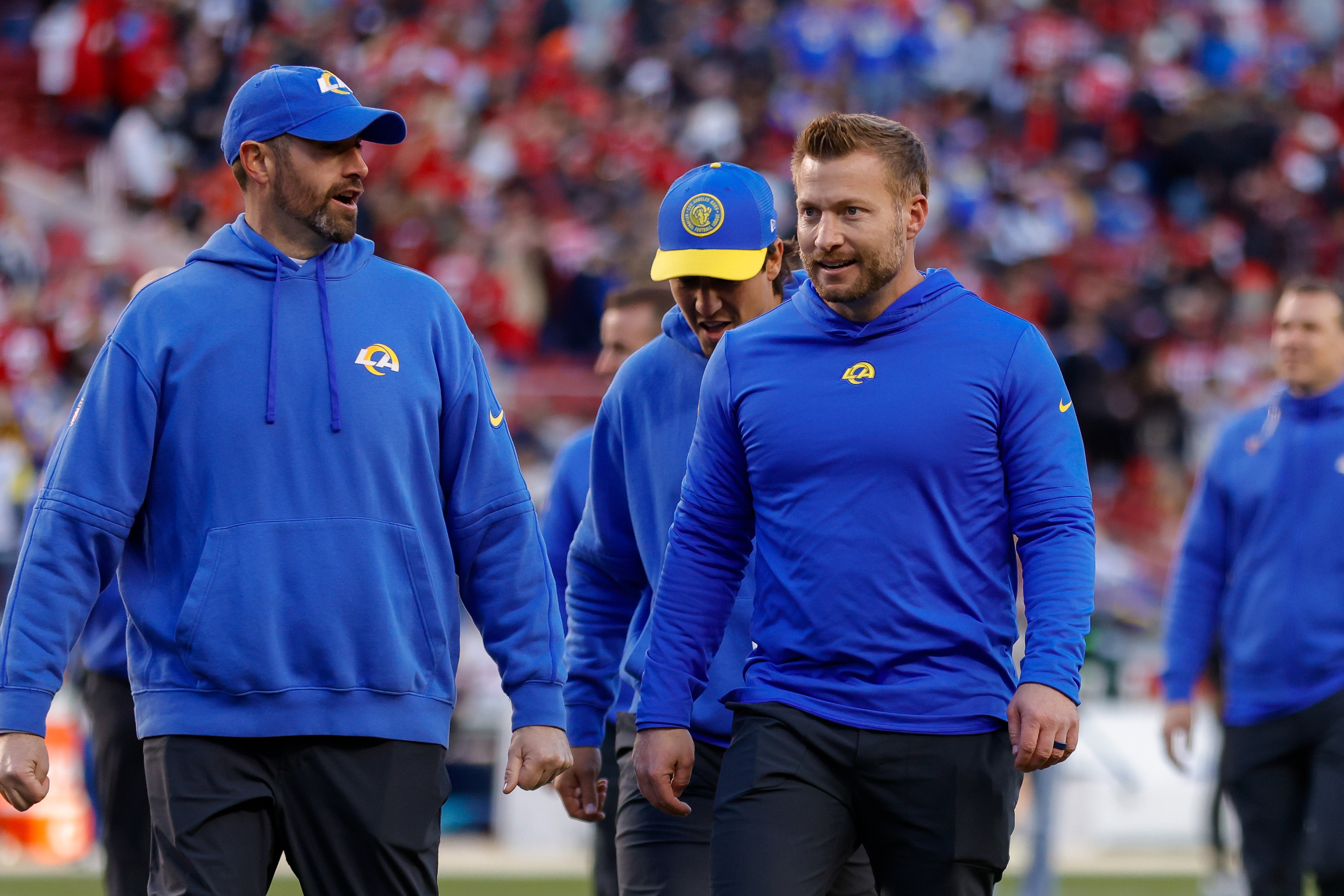 Jan 7, 2024; Santa Clara, California, USA; Los Angeles Rams head coach Sean McVay after the game against the San Francisco 49ers at Levi's Stadium. Mandatory Credit: Sergio Estrada-USA TODAY Sports