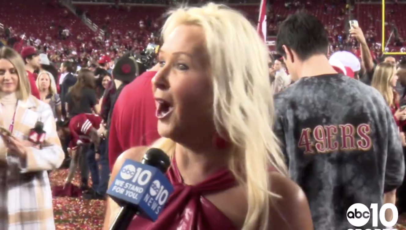 Brock Purdy's mom reacts to her son and the San Francisco 49ers beating the Detroit Lions in the NFC Championship.