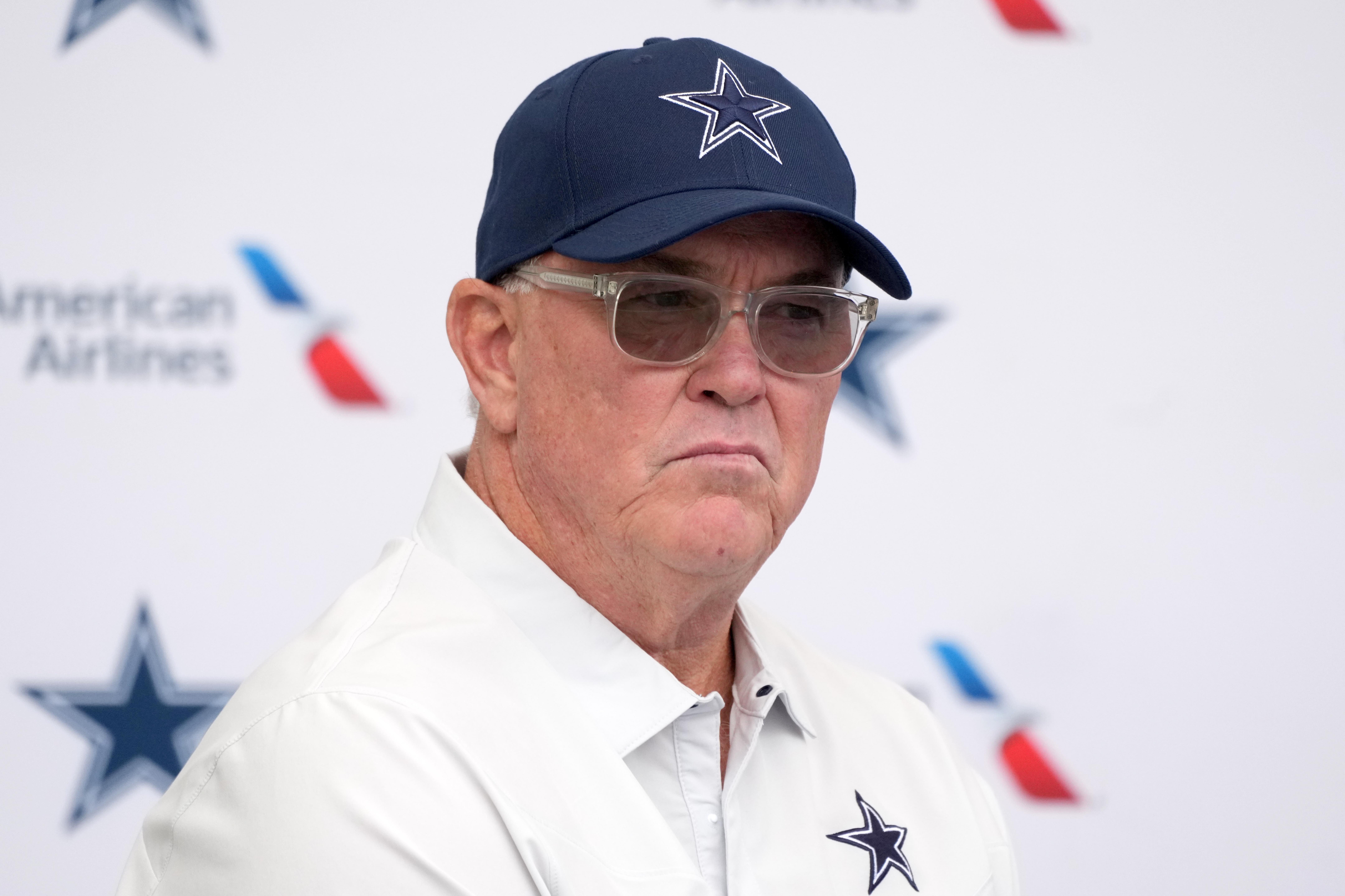 Dallas Cowboys chief operating officer Stephen Jones at training camp press conference at the River Ridge Fields.