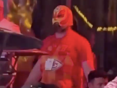 Philadelphia Eagles center Jason Kelce parties in Las Vegas following the Kansas City Chiefs Super Bowl LVIII win over the San Francisco 49ers.