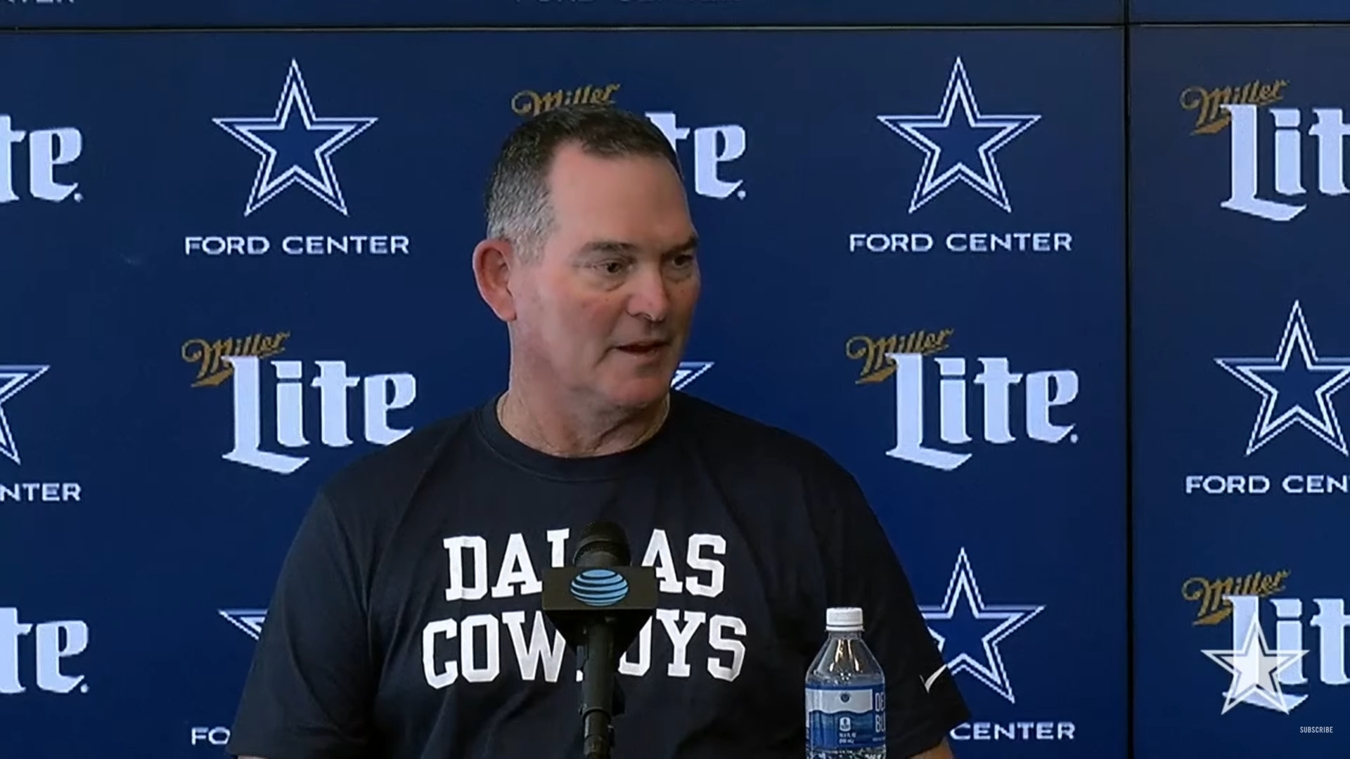 Dallas Cowboys DC Mike Zimmer addresses reporters for first time since his hire was made official.