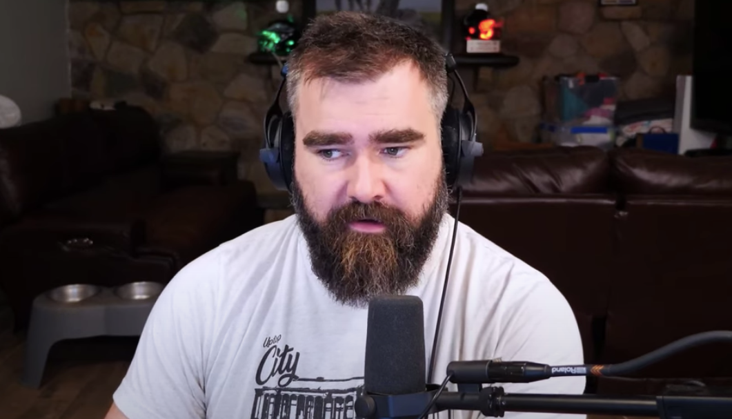 Philadelphia Eagles center Jason Kelce talks Super Bowl LVIII afterparty on "New Heights" podcast.