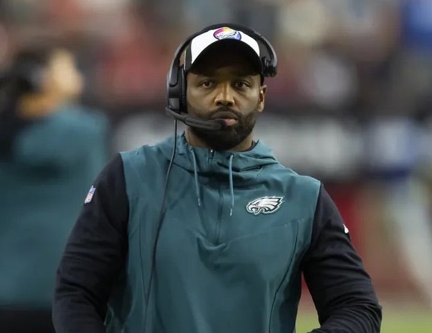 Philadelphia Eagles special teams coordinator Michael Clay against the Arizona Cardinals at State Farm Stadium.