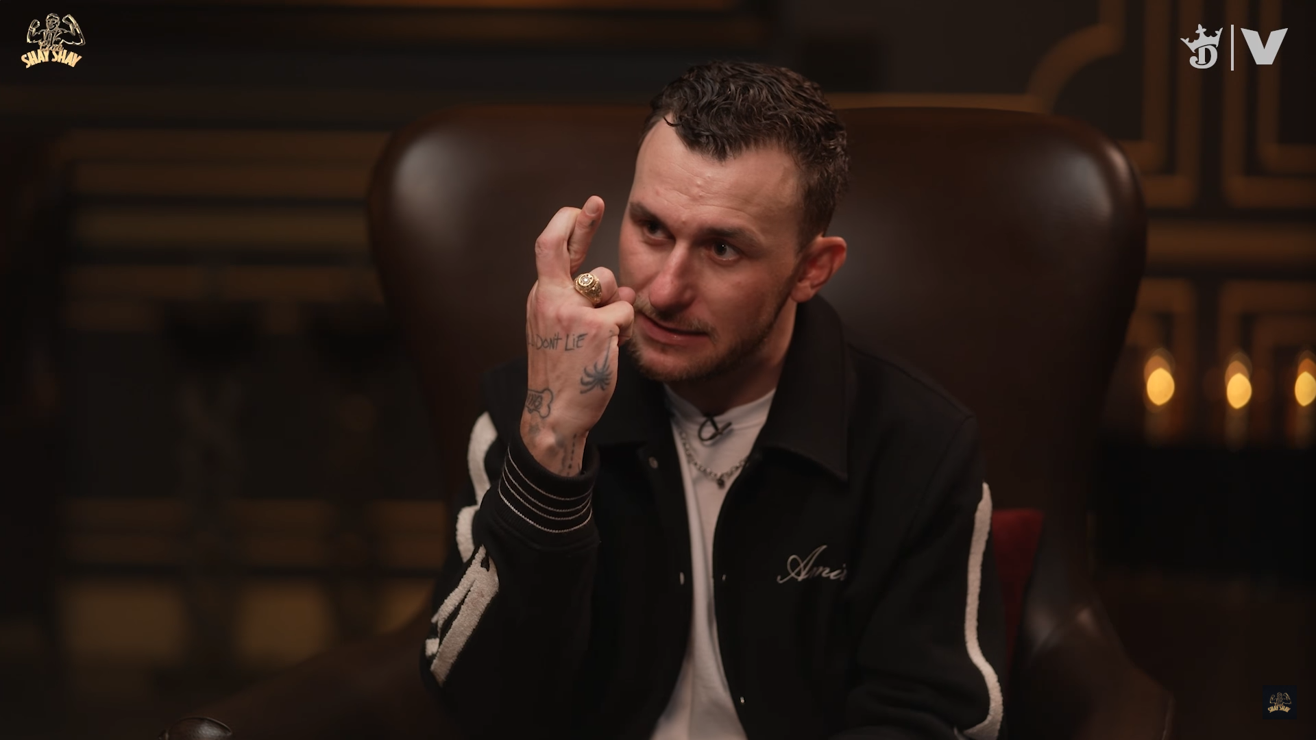 Johnny Manziel discusses Washington Commanders OC Kliff Kingsbury with Shannon Sharpe on recent 'Club Shay Shay' interview.