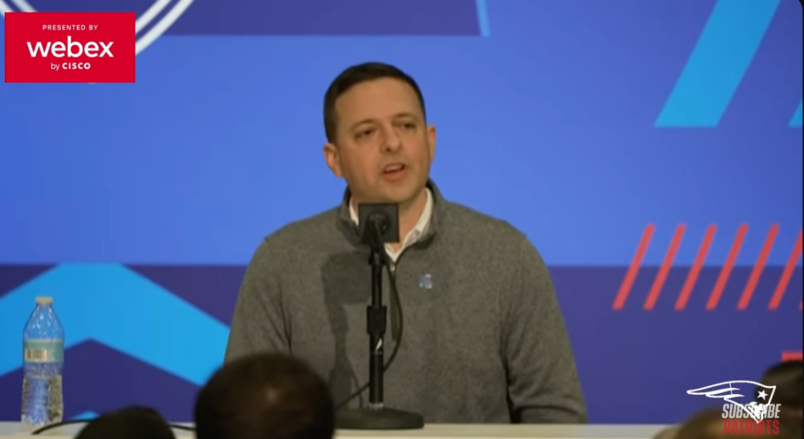 Director of Scouting Eliot Wolf speaks with reporters at 2024 NFL Combine