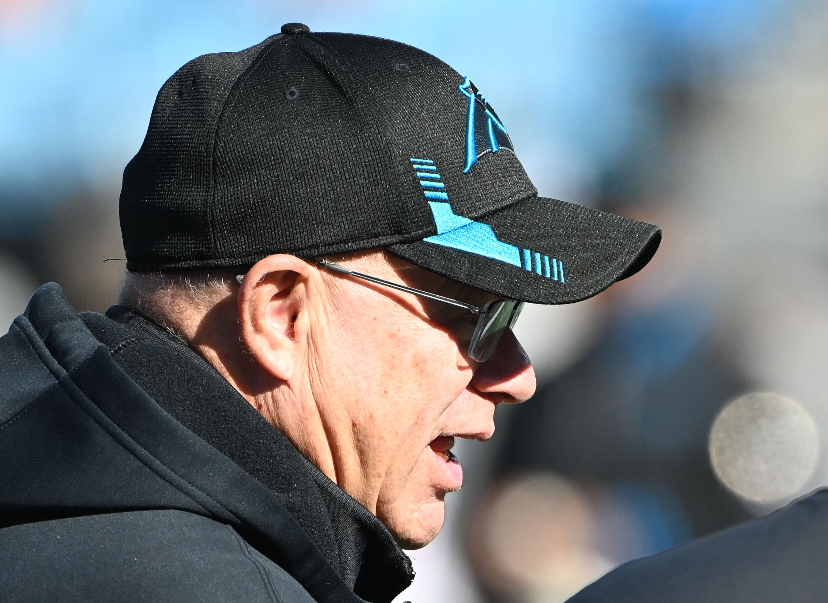 Jan 7, 2024; Charlotte, North Carolina, USA; Carolina Panthers owner David Tepper before the game at Bank of America Stadium. Mandatory Credit: Bob Donnan-USA TODAY Sports