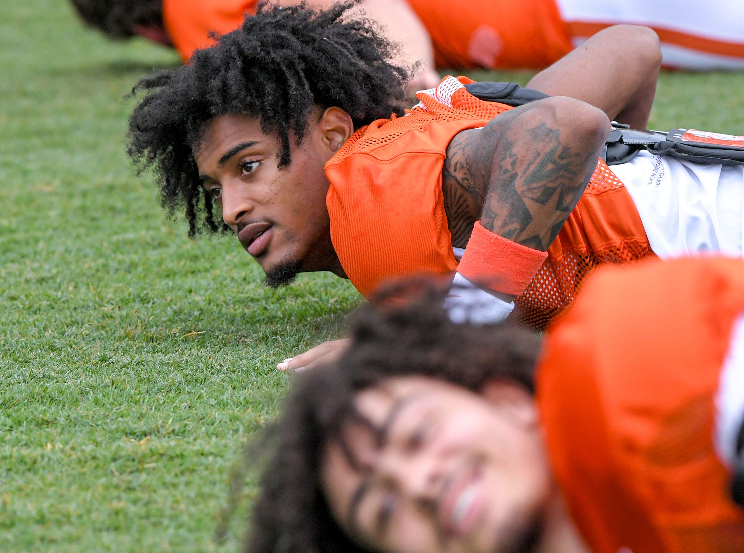 Clemson cornerback Nate Wiggins (2) during preseason practice in Jervey Meadows in Clemson, S.C. Thursday, August 10, 2023.
