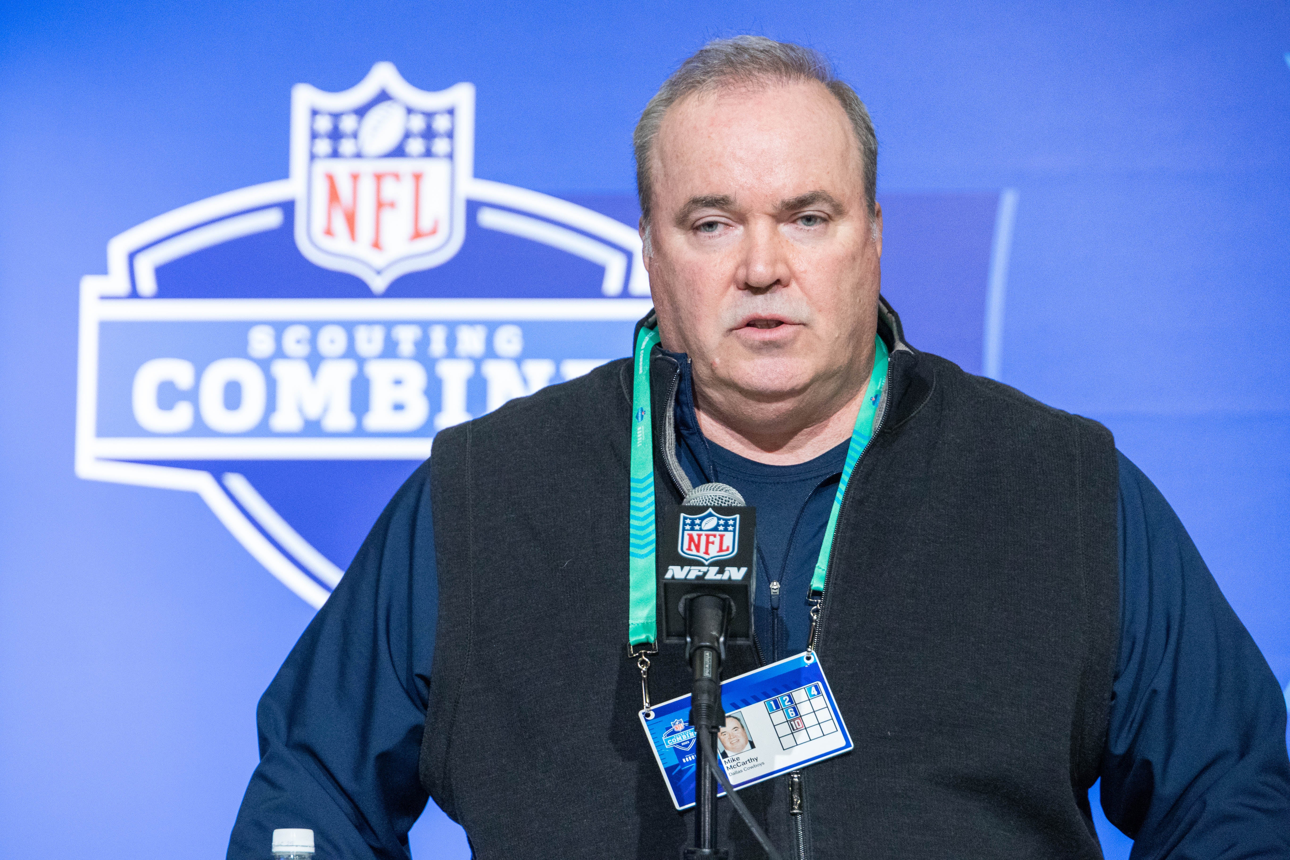 Mike McCarthy at the NFL combine