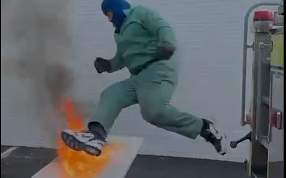 Jason Kelce jumps through flaming table after announcing retirement in trailer for newest episode of New Heights