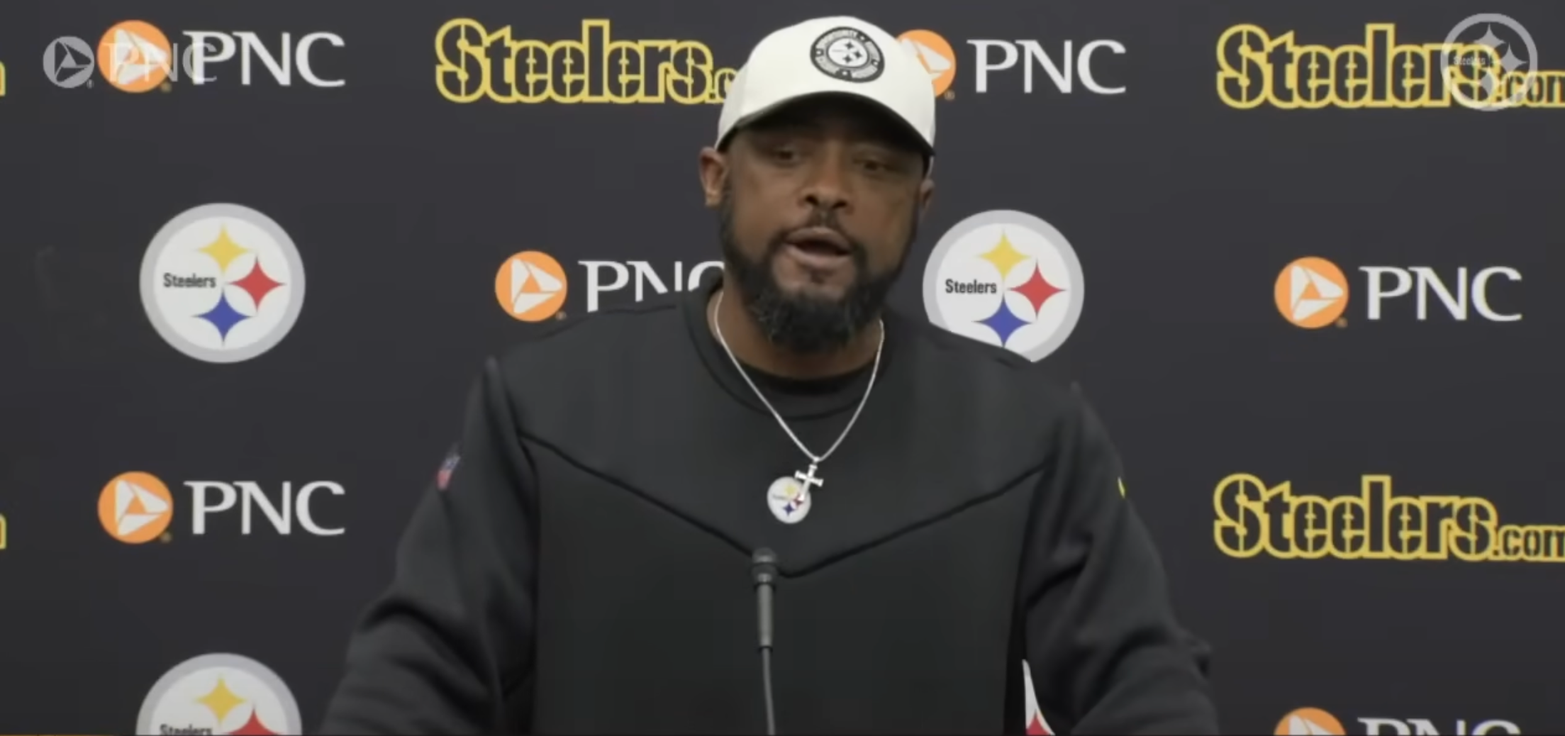 Mike Tomlin addresses the media ahead of Pittsburgh Steelers playoffs, 2023