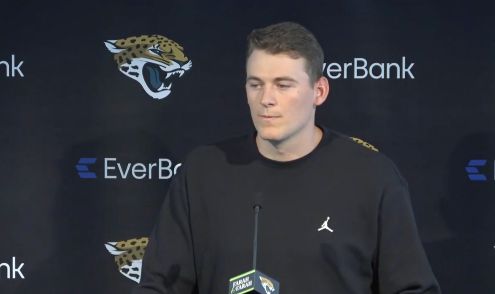 QB Mac Jones introductory press conference with Jacksonville Jaguars