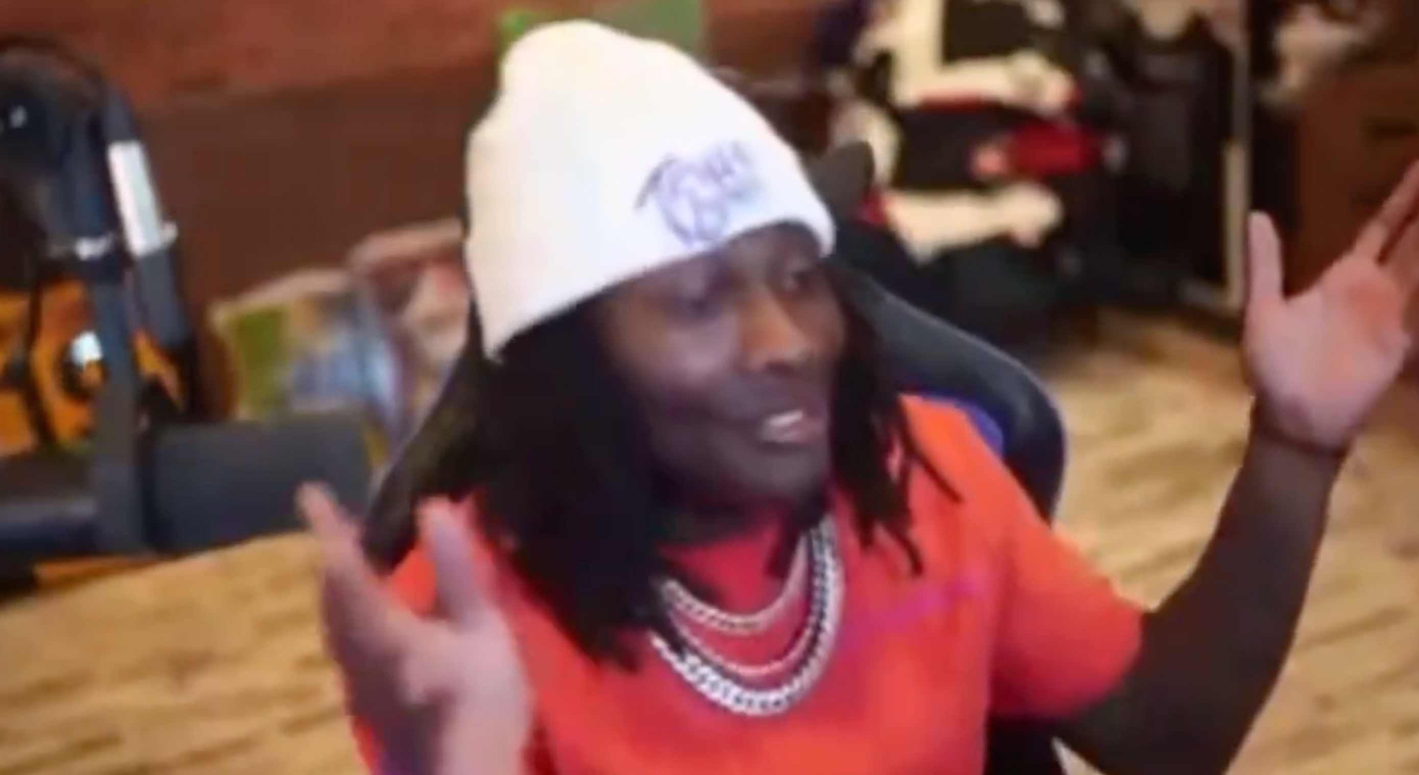 Hollywood Brown listens to Taylor Swift after signing with the Kansas City Chiefs