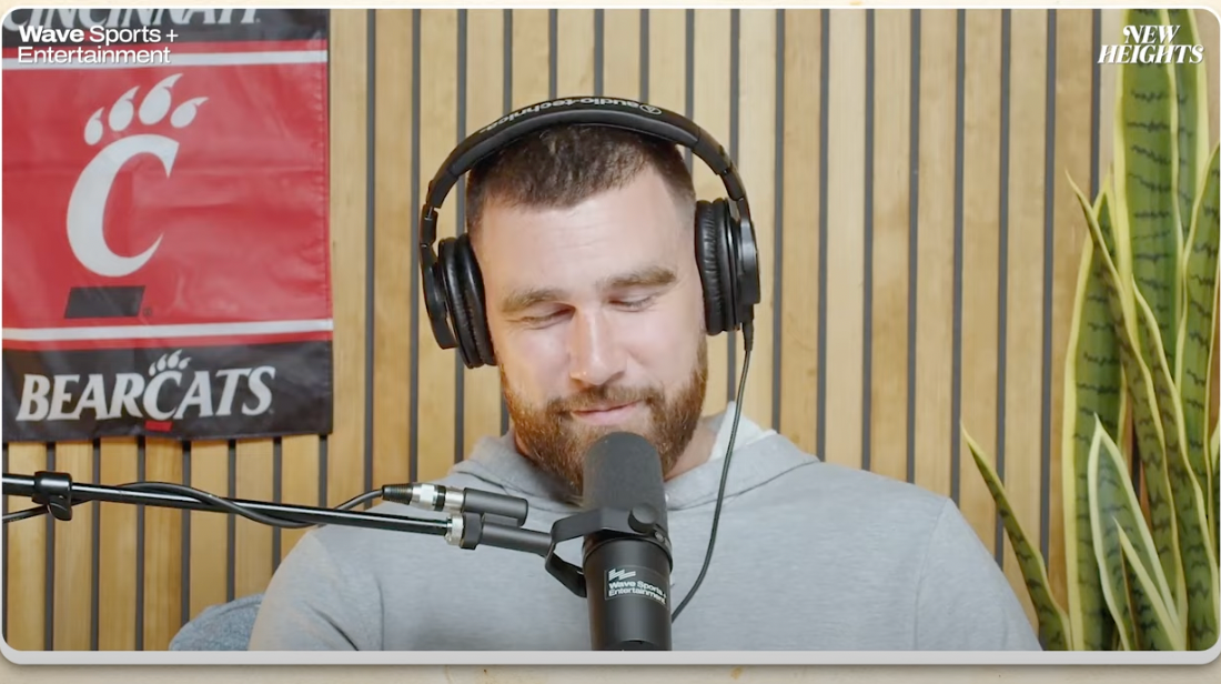 Travis Kelce talks about Kenny Pickett trade on New Heights podcast by singing a Taylor Swift song