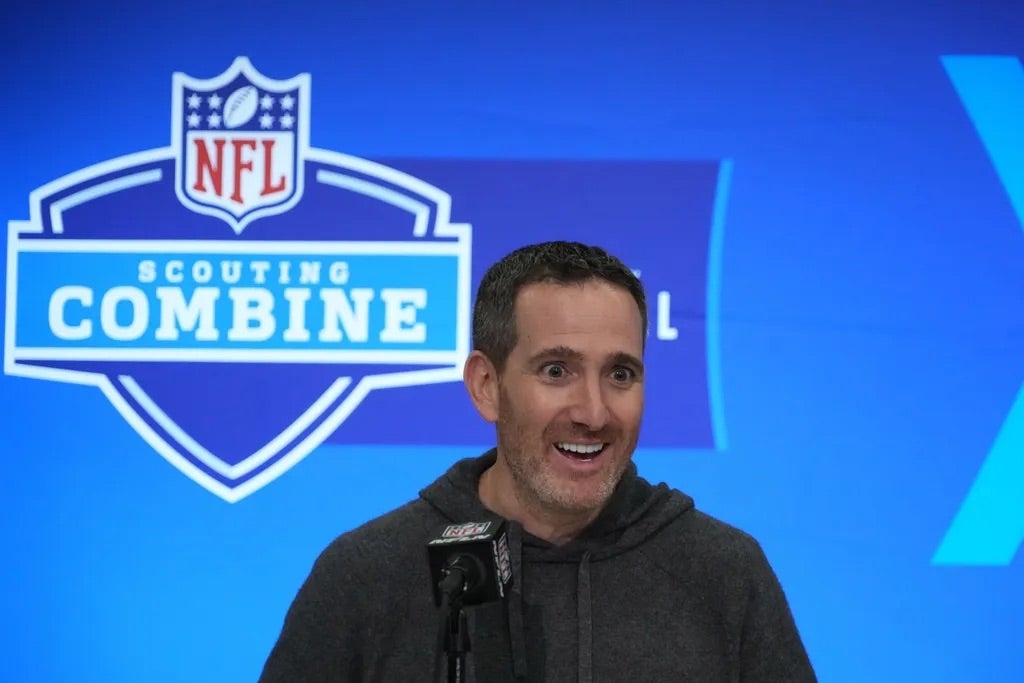 Philadelphia Eagles general manager Howie Roseman during the NFL Scouting Combine at Indiana Convention Center.