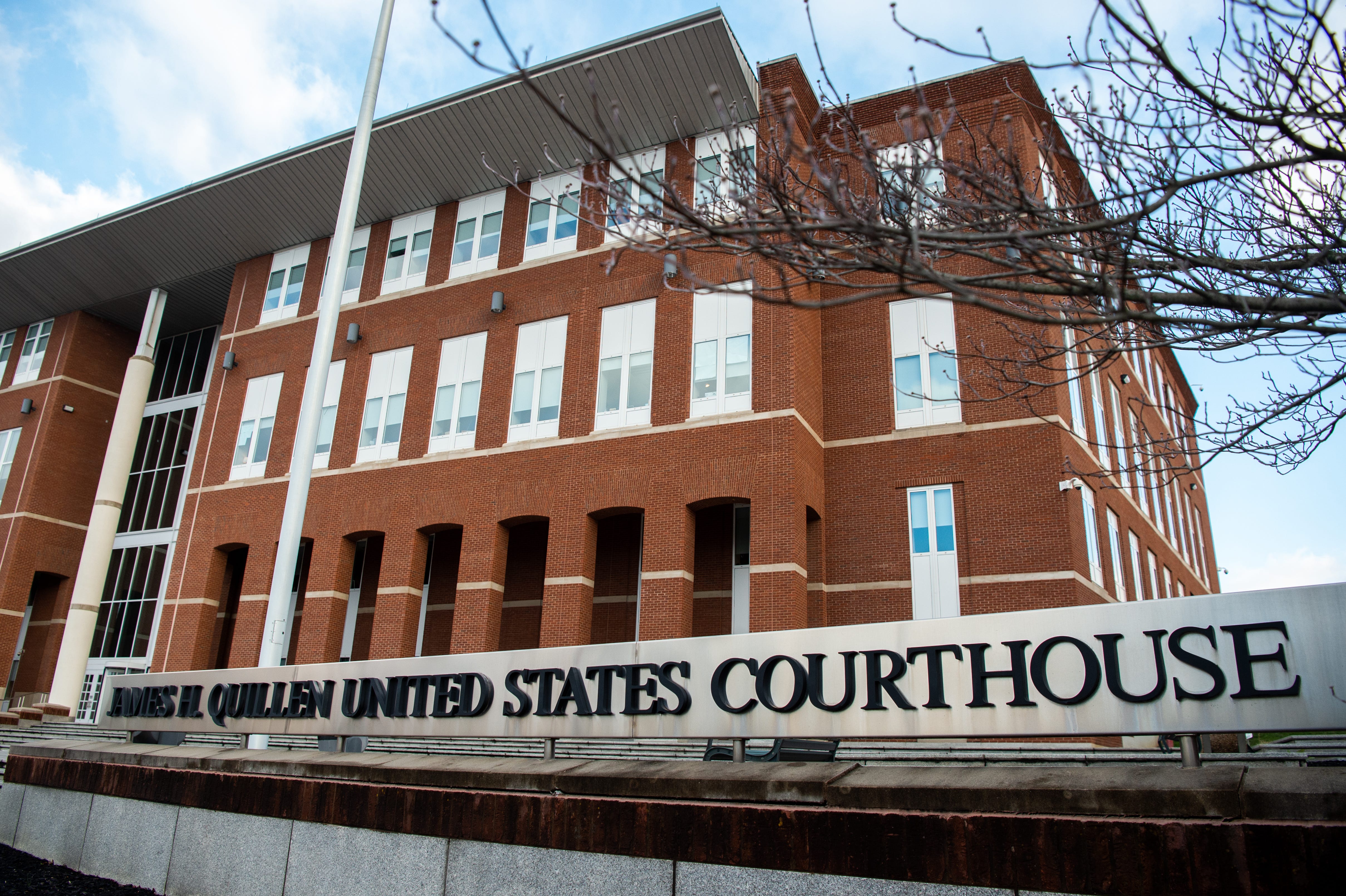 The James H. Quillen United States Courthouse in Greeneville on Tuesday, February 13, 2024.