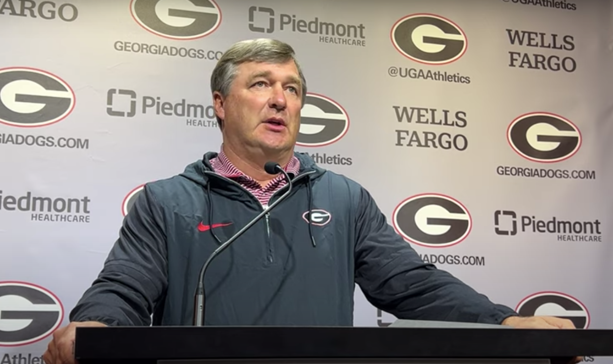 Georgia head coach Kirby Smart addresses the media about Trevor Etienne's arrest.