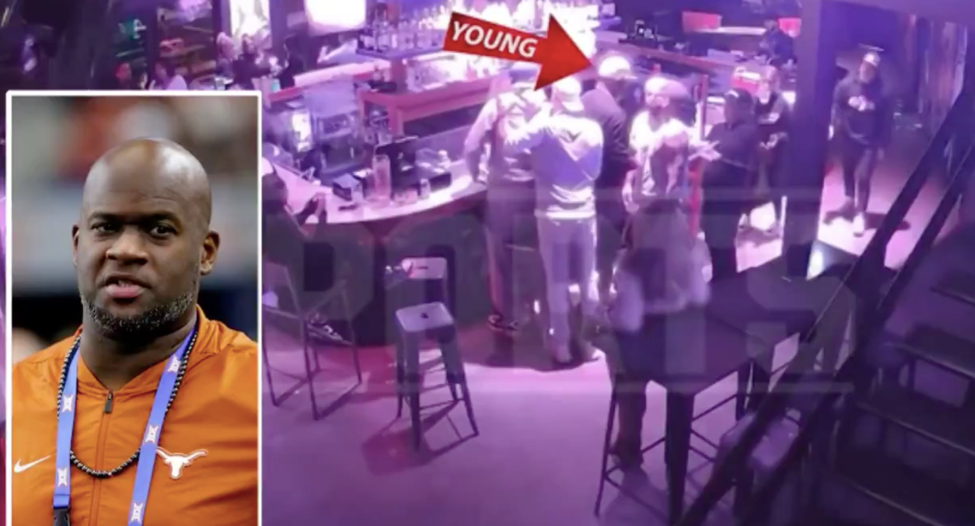 TMZ obtained a video of former Tennessee Titans quarterback Vince Young being knocked out cold during a bar fight in Houston, Texas.