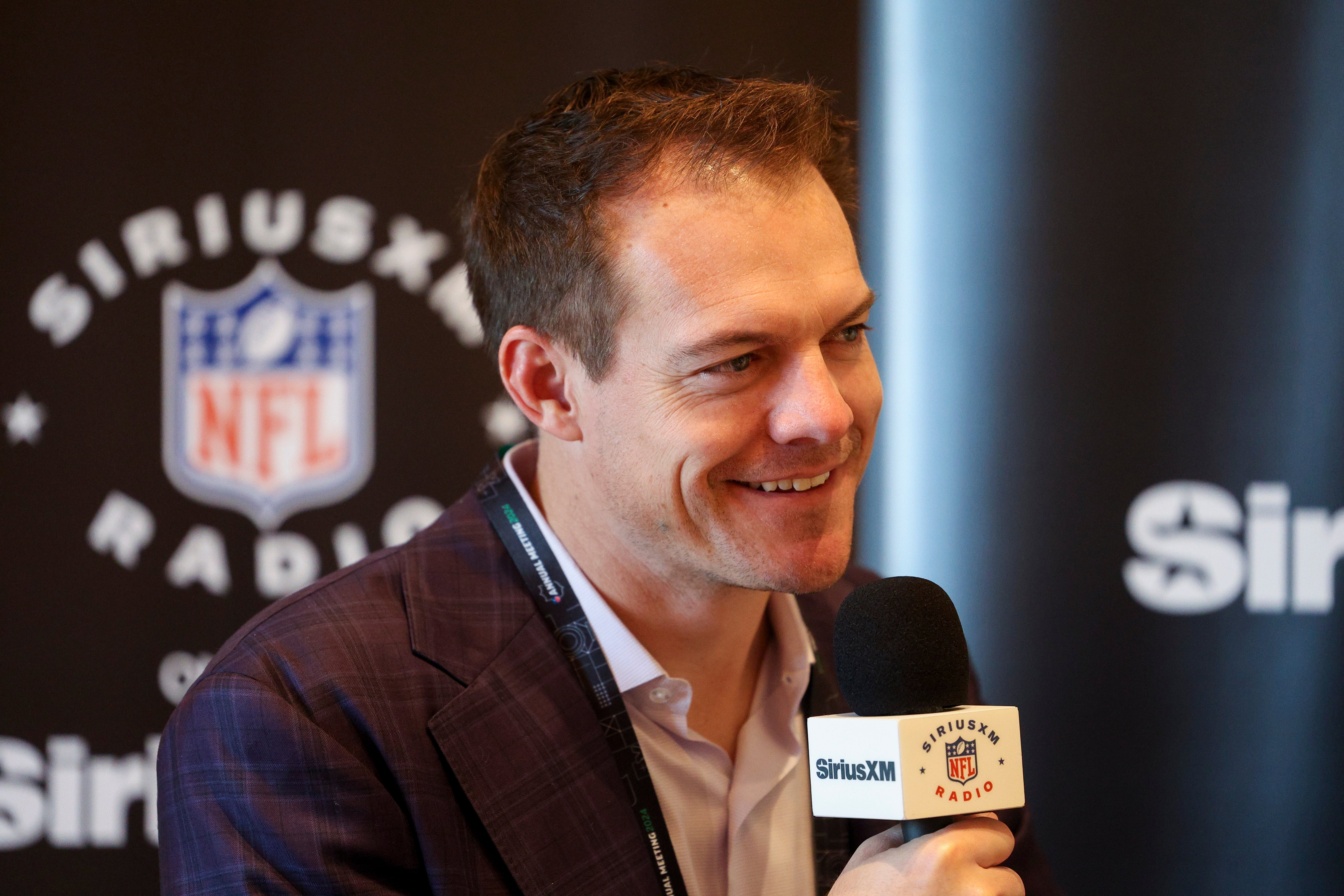 Mar 26, 2024; Orlando, FL, USA; Minnesota Vikings head coach Kevin O’Connell speaks to the media during the NFL annual league meetings at the JW Marriott.