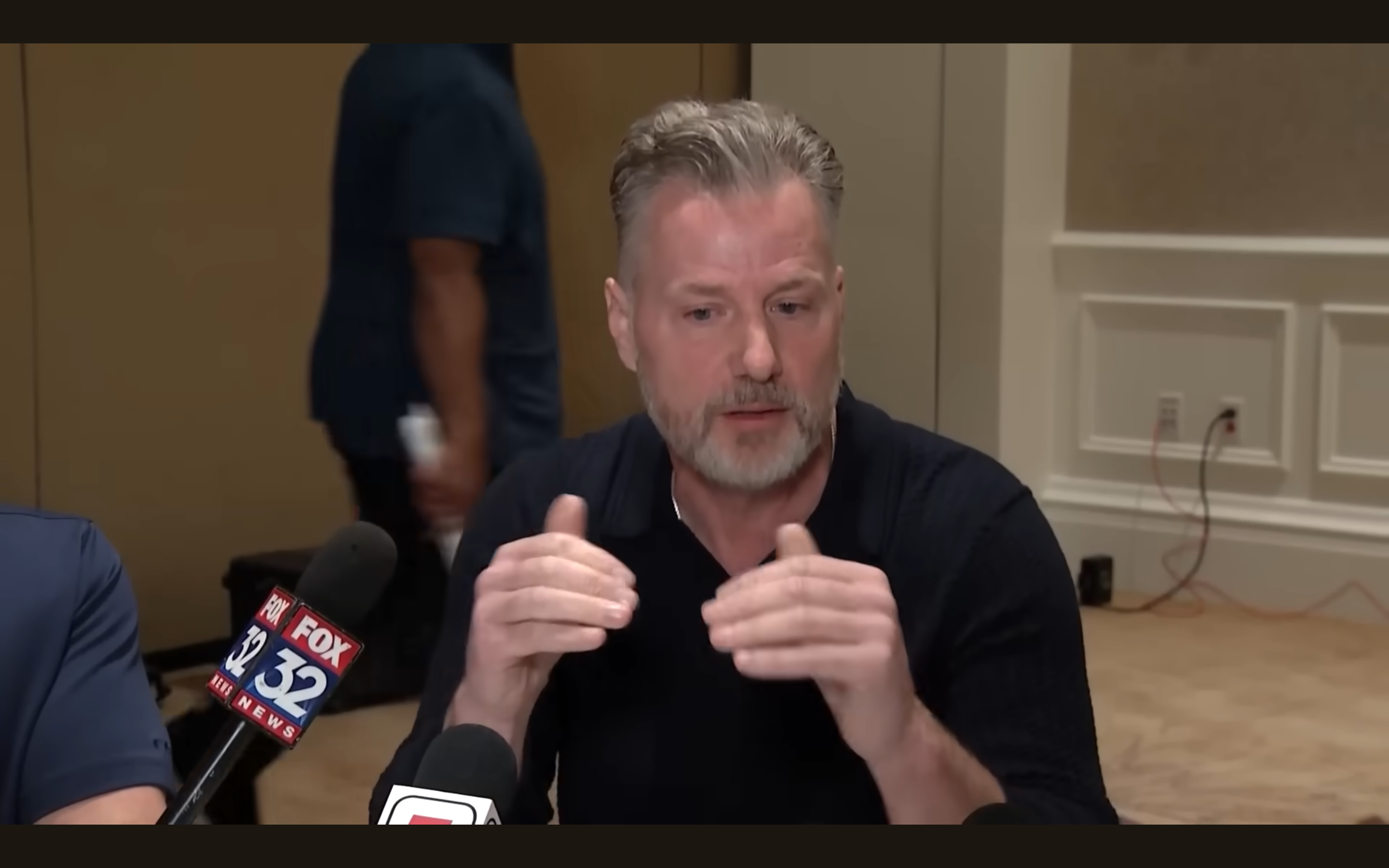 Head coach Matt Eberflus addresses the media Tuesday from the NFL Owners Meetings. 