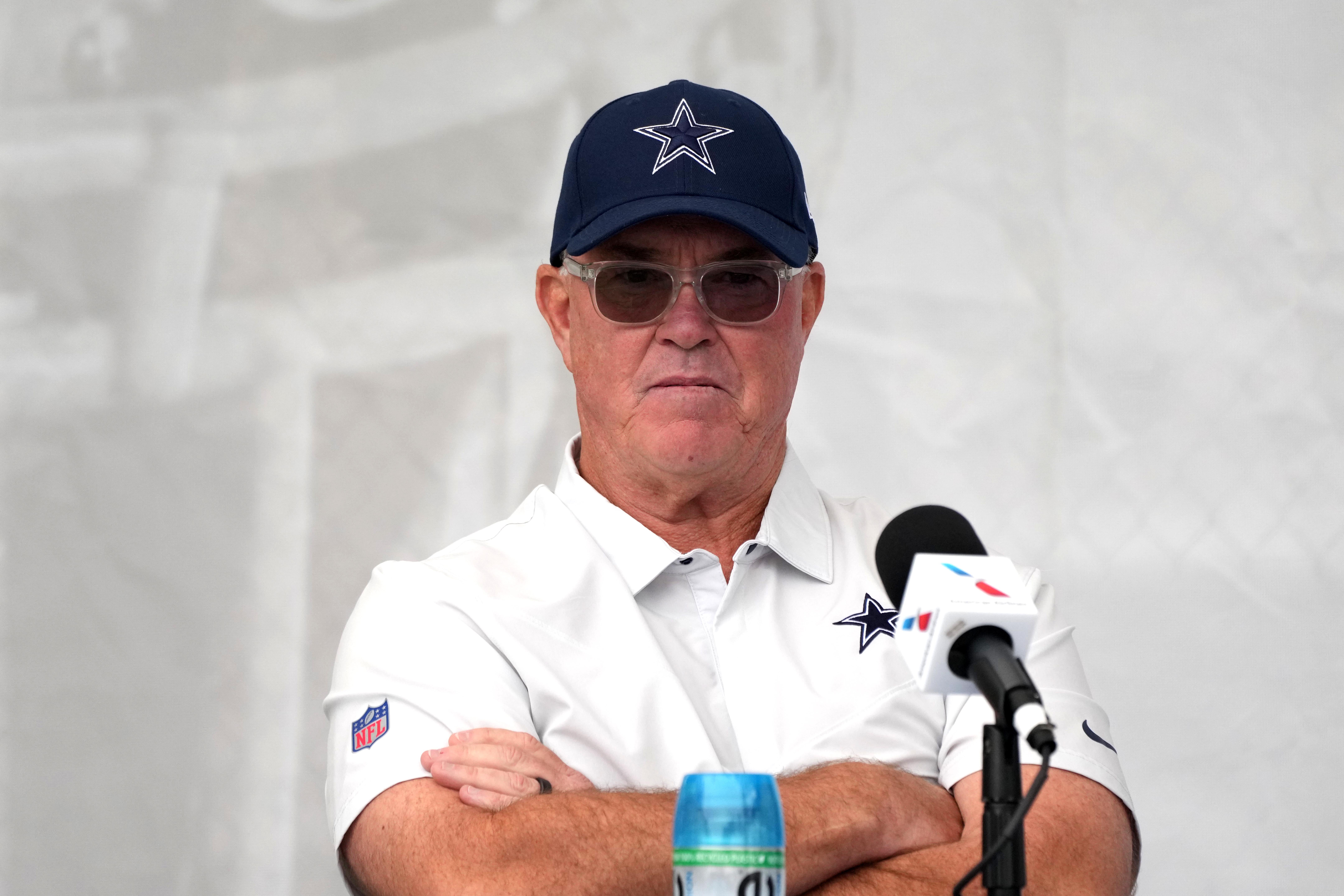 Dallas Cowboys chief operating officer Stephen Jones at training camp press conference at the River Ridge Fields.