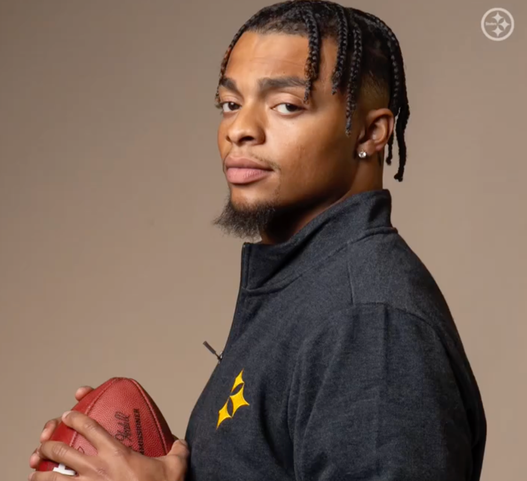 Pittsburgh Steelers QB Justin Fields Poses for new clothes collection on Steelers.com