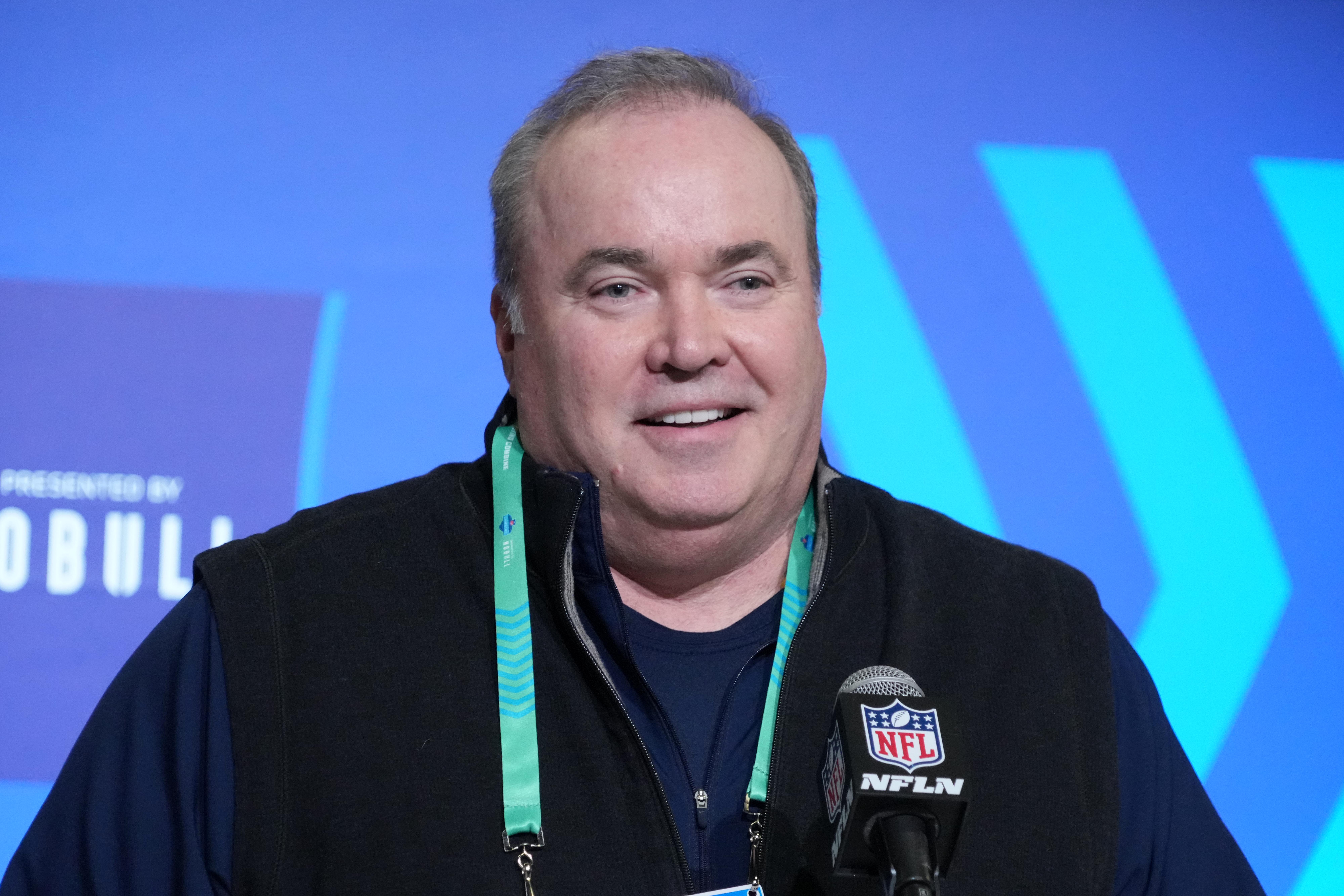 Dallas Cowboys coach Mike McCarthy during the NFL Scouting Combine at the Indiana Convention Center.